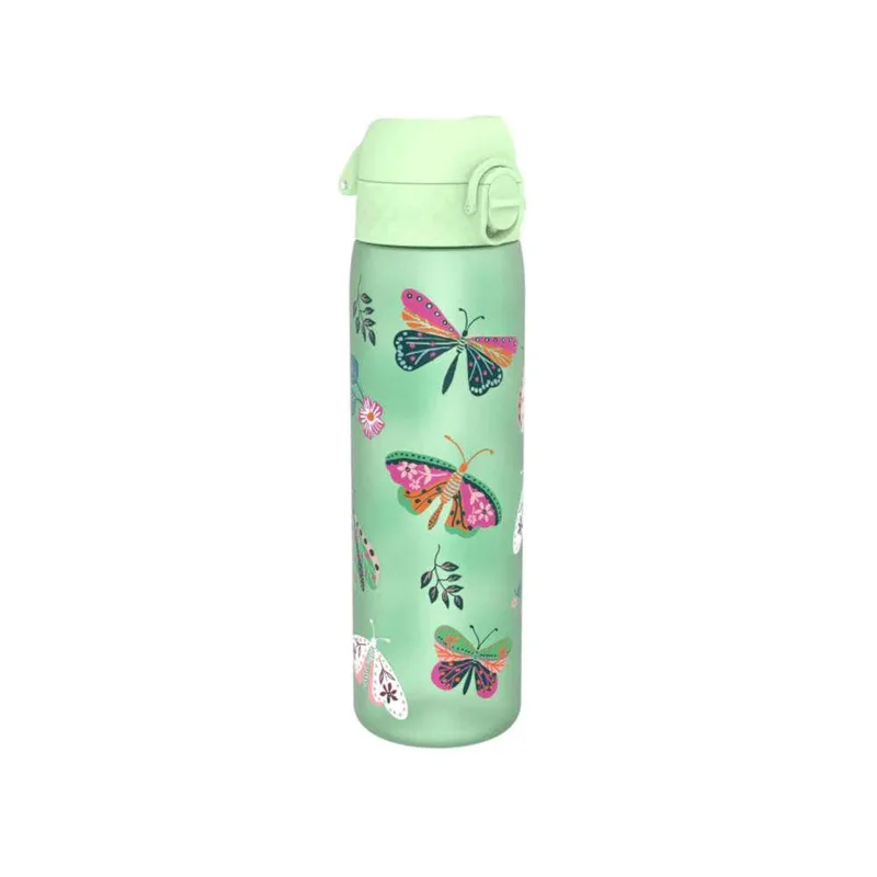 Ion8 Πλαστικό Παγούρι SLIM 500ml Πεταλούδες I8RF500PGBFLY2