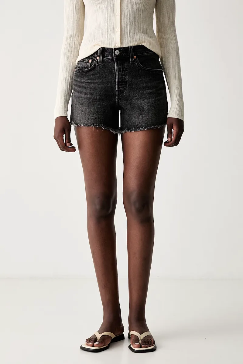 Levi's σορτς γυναικεία ντένιμ 501® CURVE