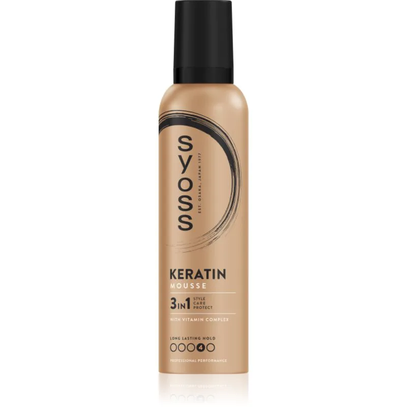 Syoss Keratin Mousse αφρώδες σκληρυντικό μους με κερατίνη 250 ml