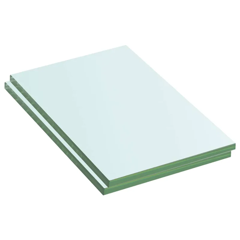 vidaXL Ράφια Πάνελ 2 τεμ. Διάφανα 20 x 12 εκ. Γυάλινα