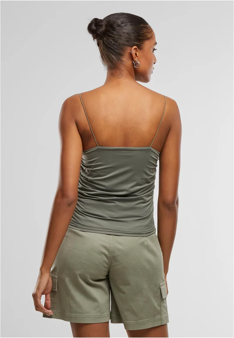 Ladies Waterfall Jersey Top Urban Classics TB7700-00176 olive