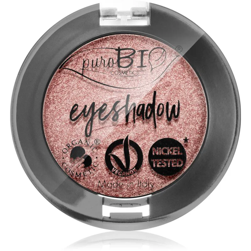 puroBIO Cosmetics Compact Eyeshadows σκιές ματιών απόχρωση 25 Ροζ 2,5 γρ