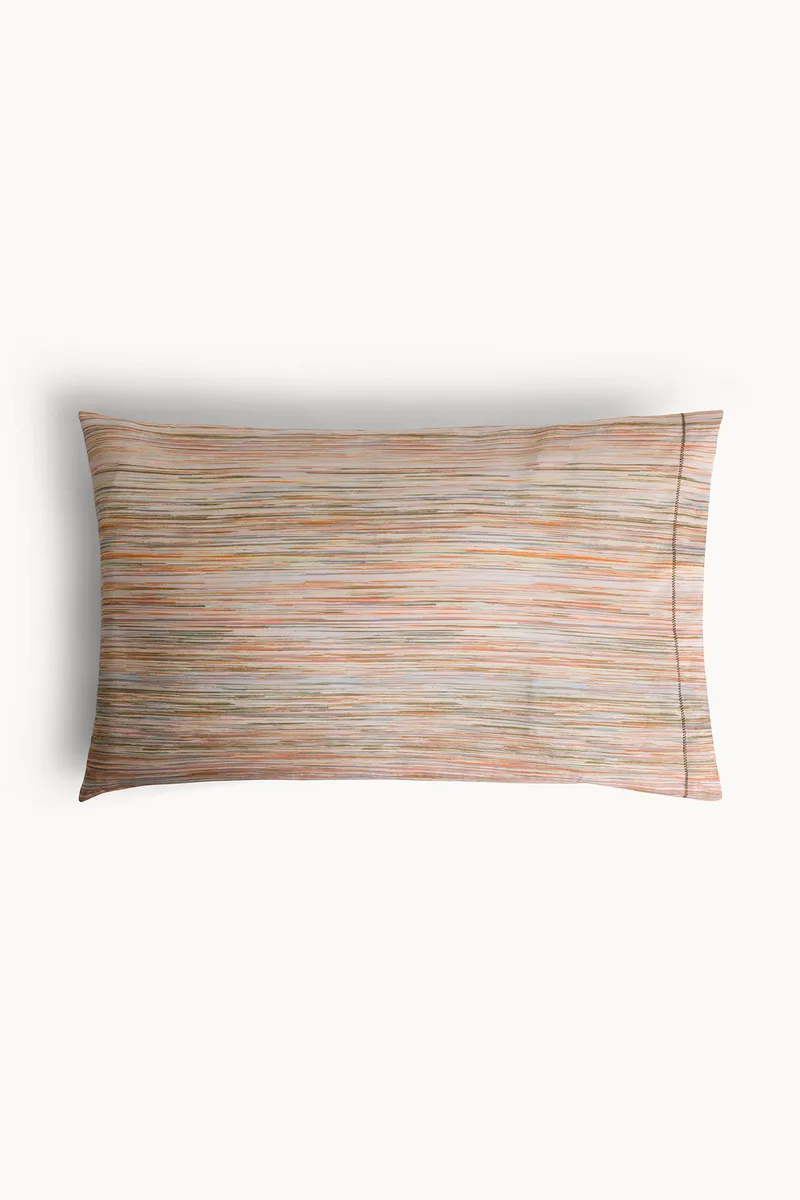 Coincasa μαξιλαροθήκη με ριγέ σχέδιο 80 x 50 cm - 007476847 Μπεζ
