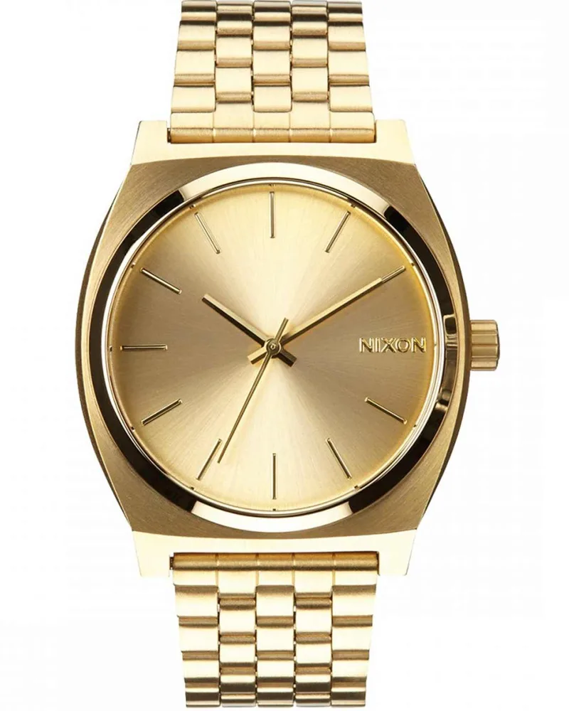 NIXON Time Teller - A045-511-00 , Χρυσό case with Stainless Steel Bracelet