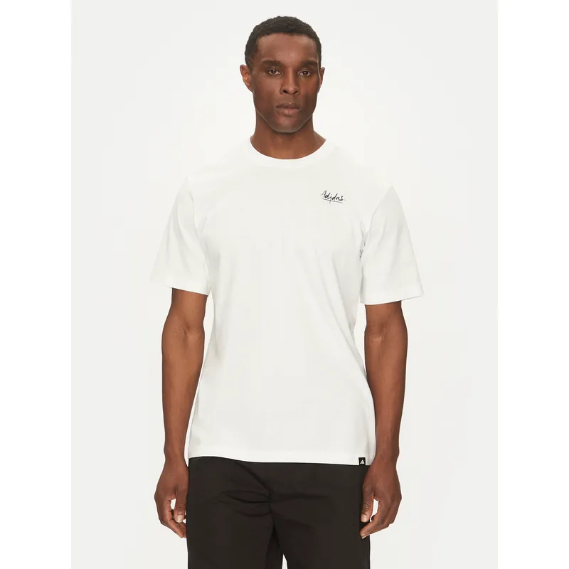 adidas T-Shirt Lounge Still Life Bowl Graphic JJ3962 Λευκό Regular Fit
