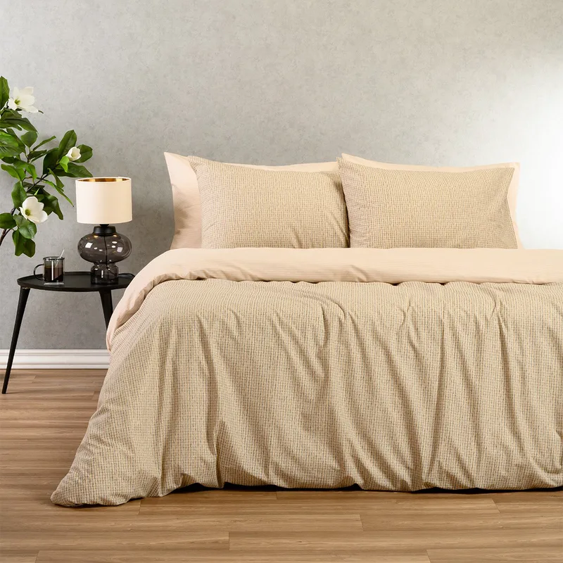 Παπλωματοθήκη Μεμονωμένη Υπέρδιπλη 225X245 Melinen Casual Davide Μπεζ (225x245)