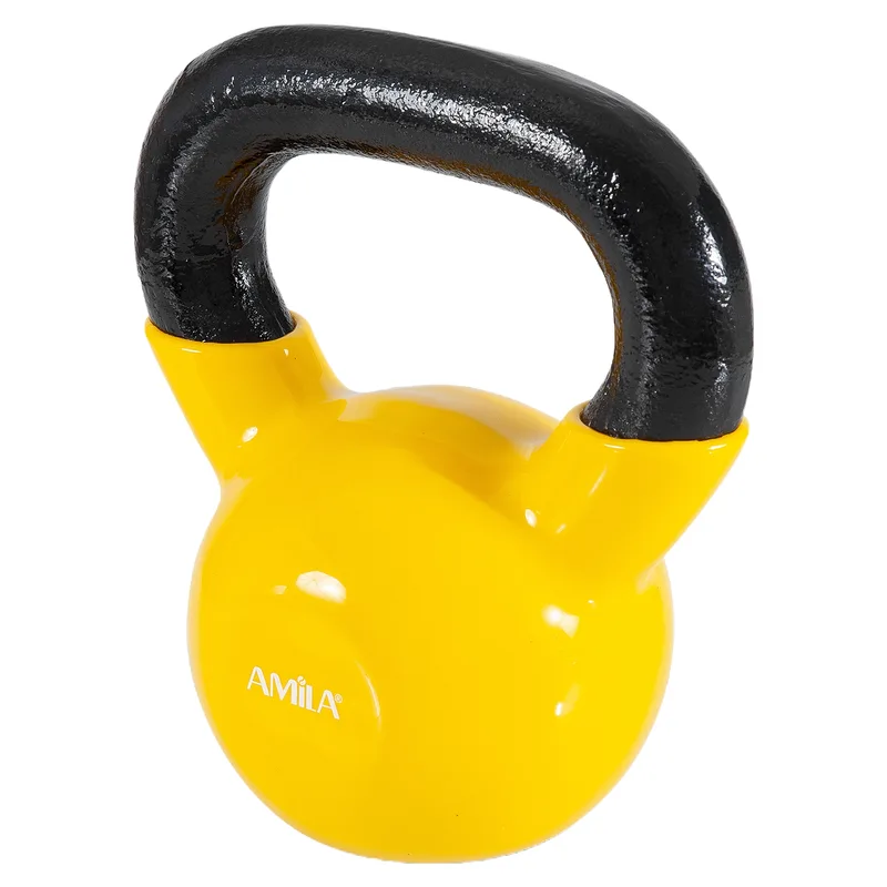 Kettlebell Vinyl Cover 8kg Κίτρινο