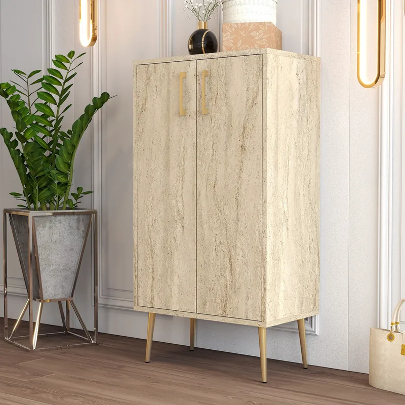 Παπουτσοθήκη Prag - Travertine 845Hct5611 (60x111x35 cm)