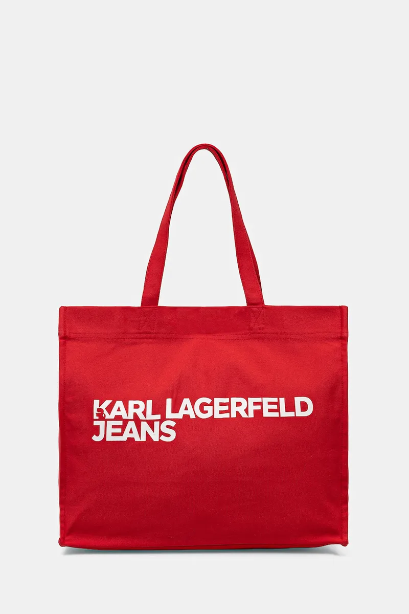 Karl Lagerfeld Jeans τσάντα βαμβακερή