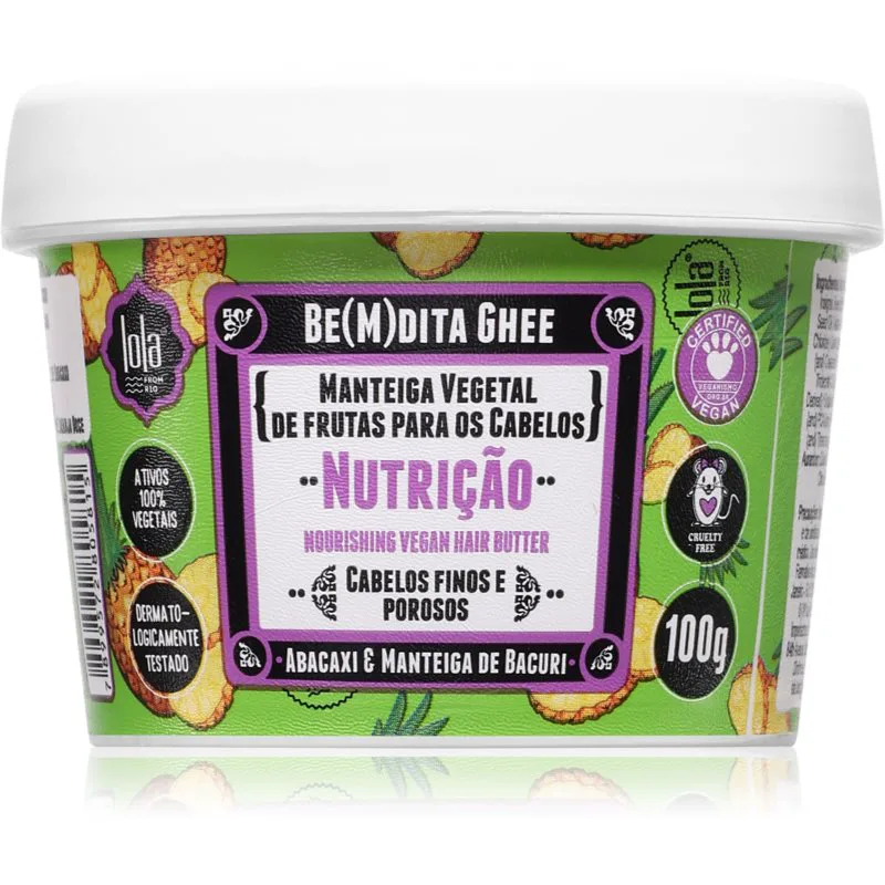 Lola Cosmetics BE(M)DITA GHEE NUTRIÇÃO θρεπτική μάσκα μαλλιών 100 γρ