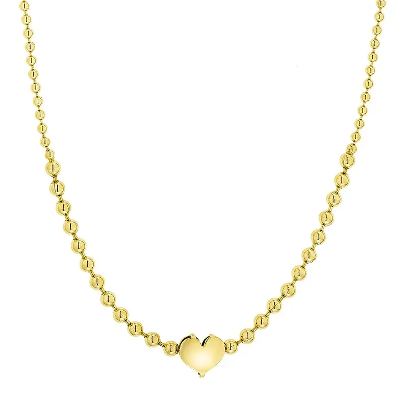 Επίχρυσο κολιέ με καρδιά Vogue 925 Love 0232401 0232401 Ασήμι