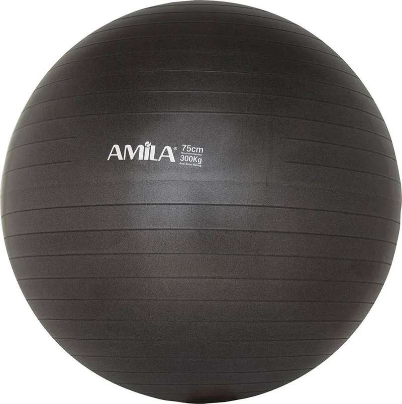 ΜΠΑΛΑ ΓΥΜΝΑΣΤΙΚΗΣ AMILA GYMBALL 95865 ΜΑΥΡΗ (75 CM)
