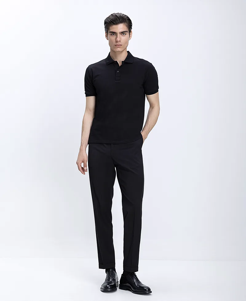Ανδρικό Παντελόνι Κοστουμιού Με Ρεβέρ Modern Fit.