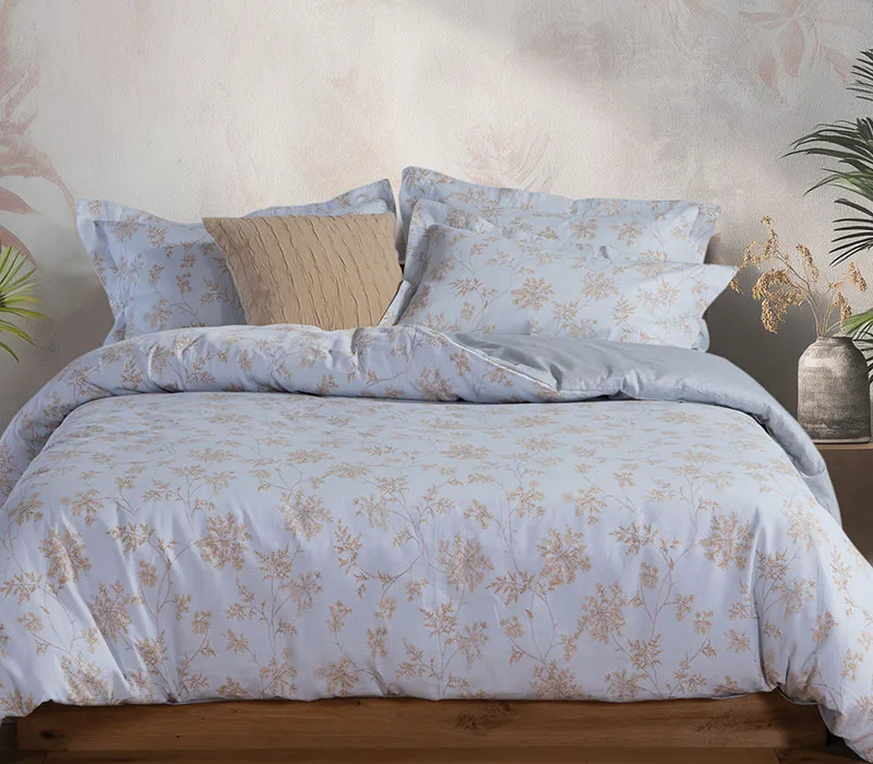 Σεντόνια King Size (Σετ) Nef-Nef Homeware Premium Foxy Silver Blue
