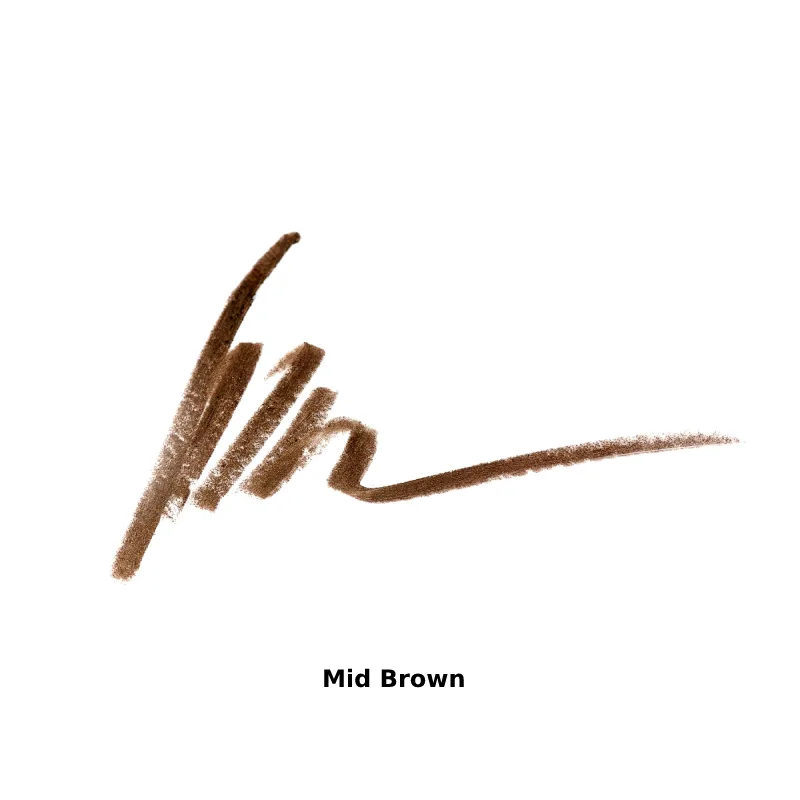 MUA Eyebrow Pencil With Blending Brush Mid Brown
