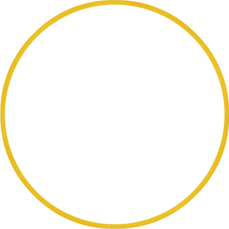 ΣΤΕΦΑΝΙ ΡΥΘΜΙΚΗΣ AMILA HULA-HOOP 60 CM ΚΙΤΡΙΝΟ
