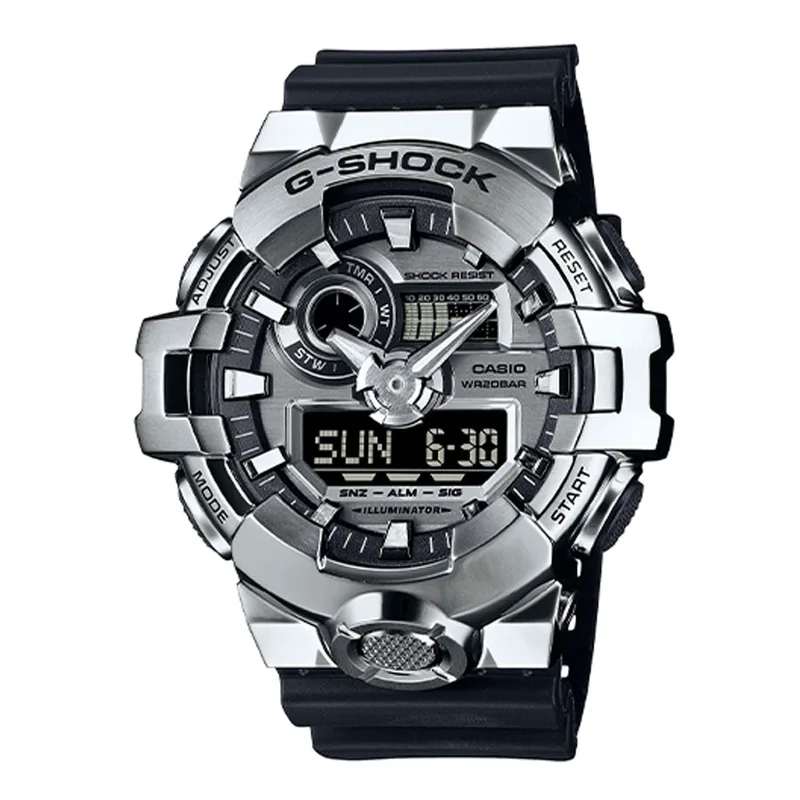CASIO G-Shock Black Rubber Strap GM-700-1AE