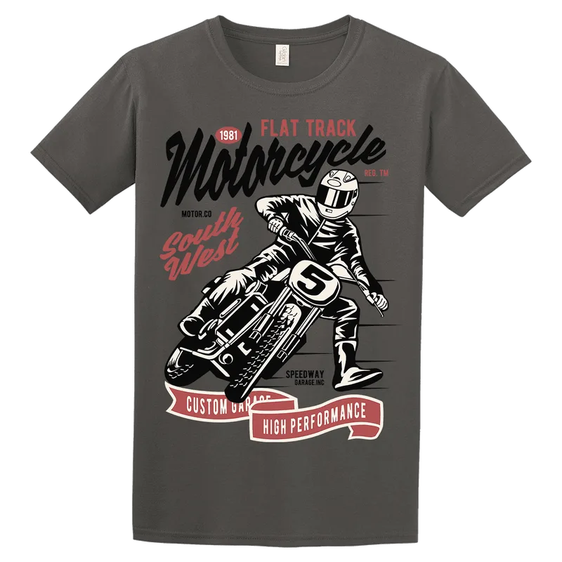 Unisex μπλούζα Flat Track Motorcycle