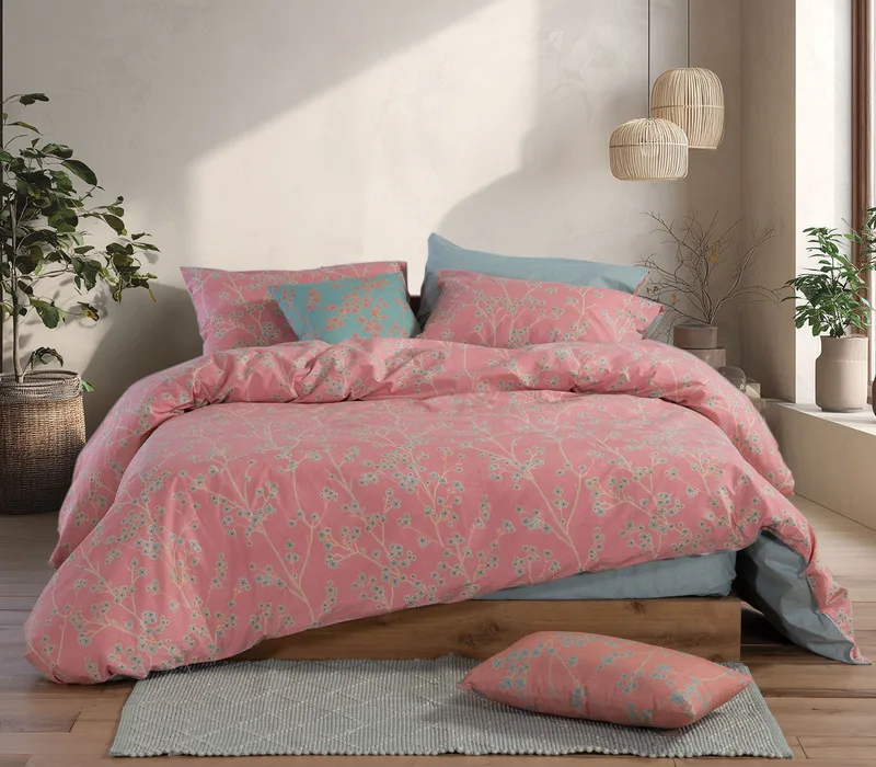 Σετ Σεντόνια Μονά 3 Τεμαχίων Nef-Nef Floriva Coral 170x270