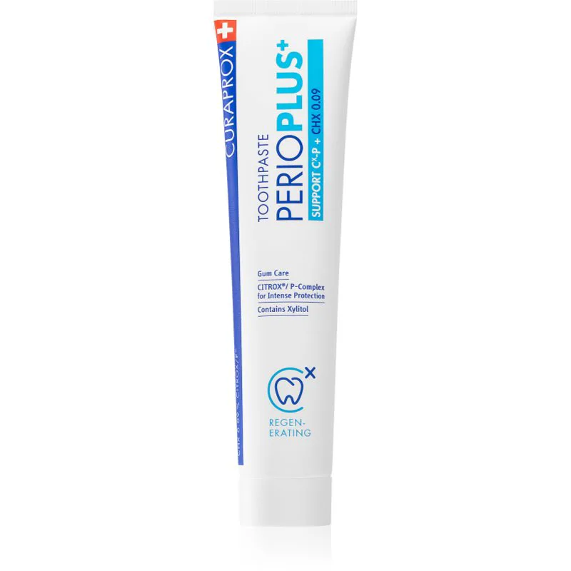 Curaprox Perio Plus+ Support 0.09 CHX οδοντόκρεμα κατά της αιμοραγίας των ούλων και περιοδοντίτιδας 75 ml