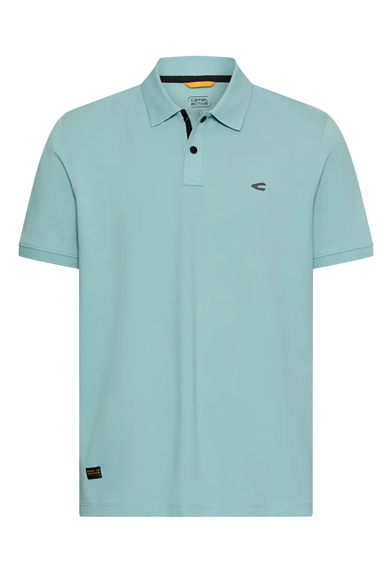 ΑΝΔΡΙΚΗ POLO ΜΠΛΟΥΖΑ CAMEL ACTIVE ΚΟΝΤΟΜΑΝΙΚΗ ΠΙΚΕ ΠΡΑΣΙΝΟ
