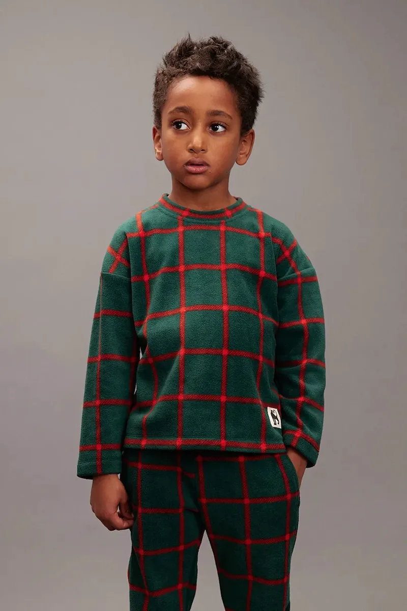Βρεφική μπλούζα fleece Mini Rodini