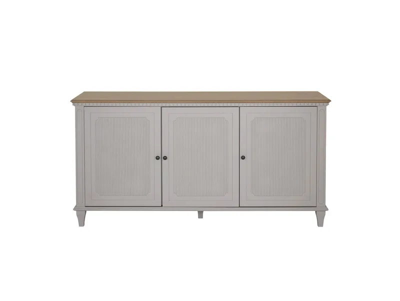 Μπουφές με 3 Ντουλάπια Hanover Pale French Grey