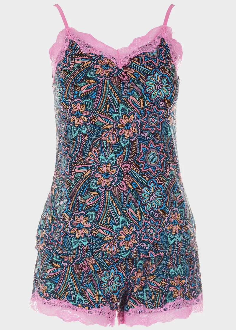 Γυναικείο baby doll all print.Homewear Collection MULTI COLOUR