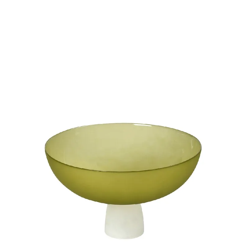 Διακοσμητικό Μπωλ Γυάλινο Lime Caprice ESPIEL 24x24x15εκ. DAC1726 (Υλικό: Γυαλί, Χρώμα: Lime) - ESPIEL - DAC1726