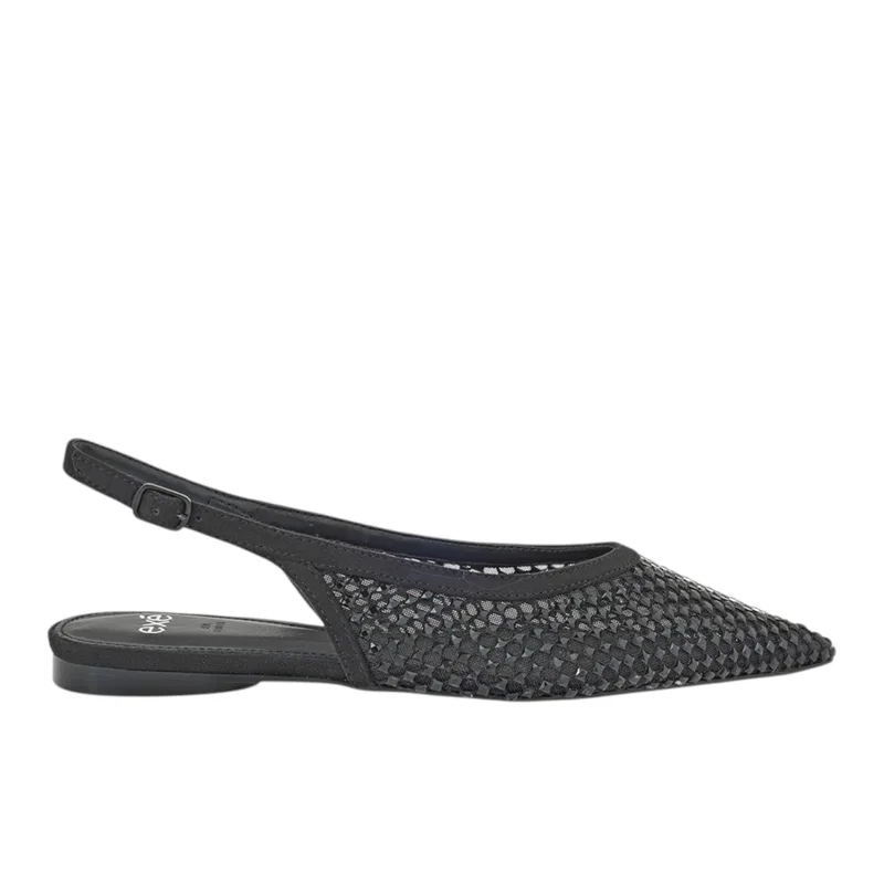Γυναικεία Παπούτσια Slingback EXE Miami-222 Μαύρο Καστόρι Μαύρο Στρας W47002221A93