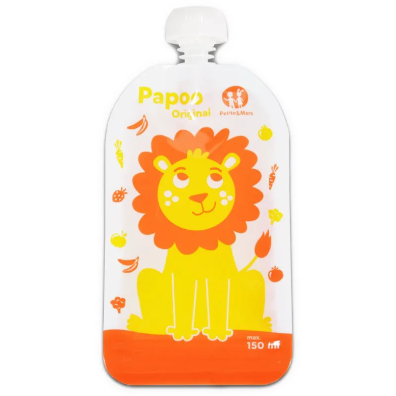 Petite&Mars Papoo παιδικοί φρουτοπολτοί Lion 6x150 ml