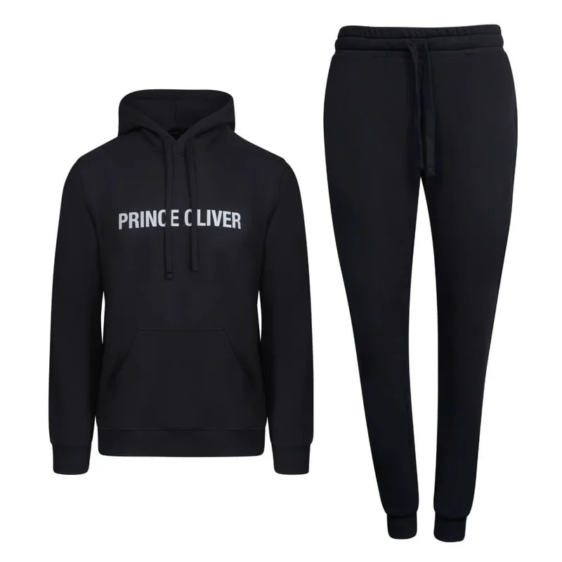 Prince Oliver Σετ Φόρμας Μαύρο (Modern Fit)