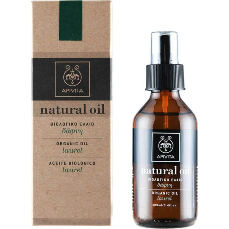 Apivita Natural Oil Laurel Βιολογικό Έλαιο Δάφνης με Τριχοτονωτικές Ιδιότητες Ιδανικό για Ξηρά & Εύθραυστα Μαλλιά 100ml