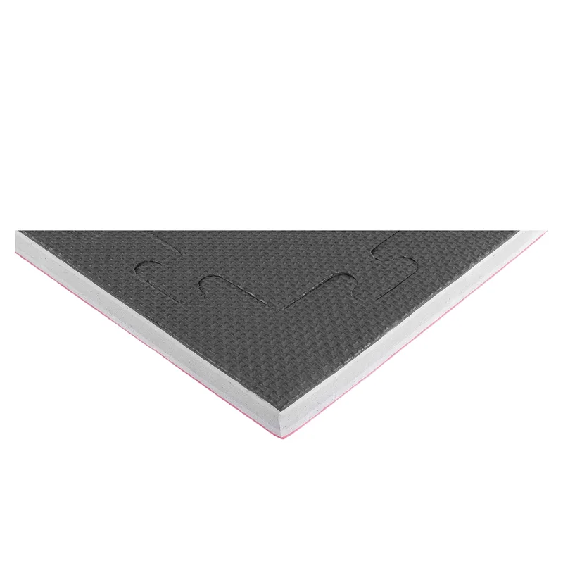 Δάπεδο Προστασίας Eva Tatami 100x100cm 2cm Κόκκινο/Γκρι/Μαύρο