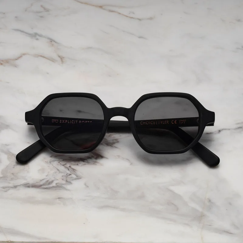 TYLER A13EP1M - TYLER - MATT BLACK - GRAY Sunglasses | Matt Black | Gray Shades | Explicit Poets Sunglasses