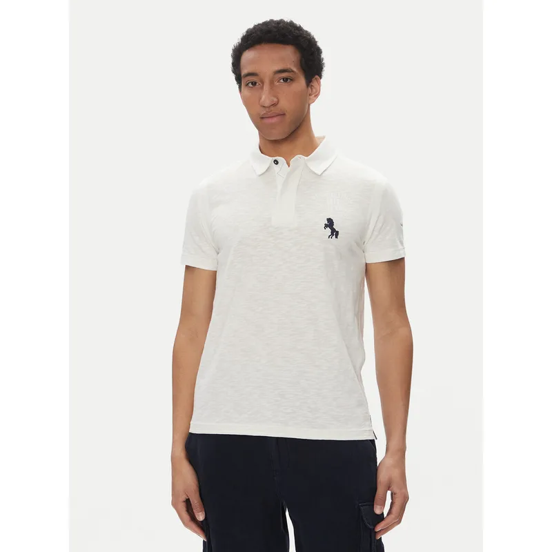 Aeronautica Militare Polo 251PO1857J680 Λευκό Regular Fit