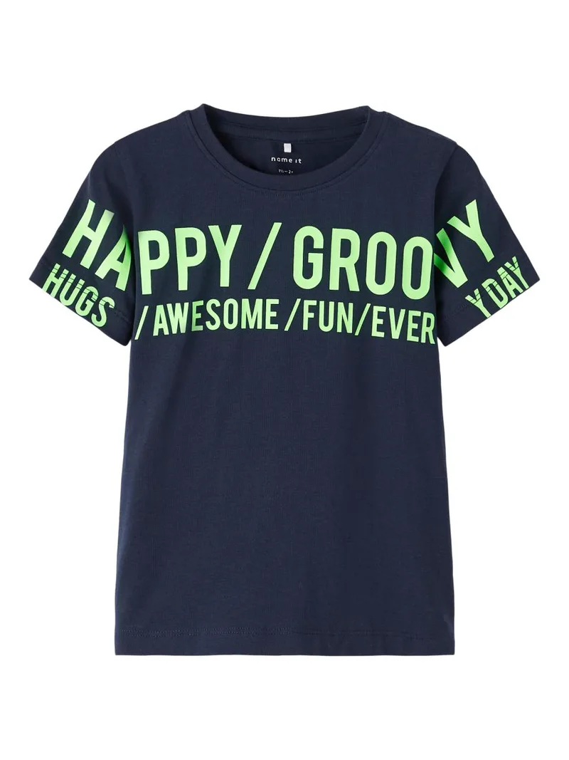 Μπλούζα μακό αγόρι name it-13200889-Dark Saphire-organic cotton