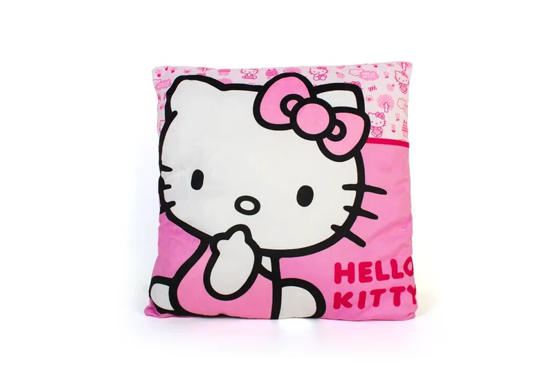 Βελούδινο Μαξιλάρι Sanrio Hello Kitty 304 38X38 Ροζ 100% Velboa