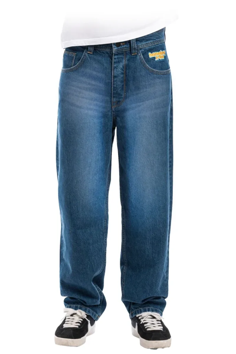 HOMEBOY Τζιν X-TRA BAGGY WISKERS DENIM - DENIM-01PA0351-DENIM