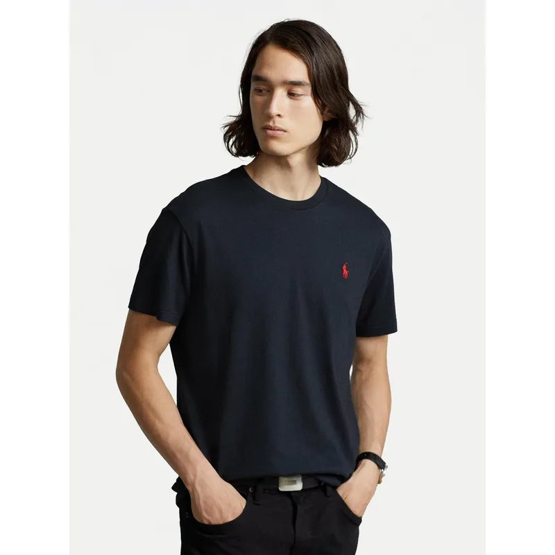 Polo Ralph Lauren T-Shirt Bsr 710680785 Μαύρο Custom Slim Fit