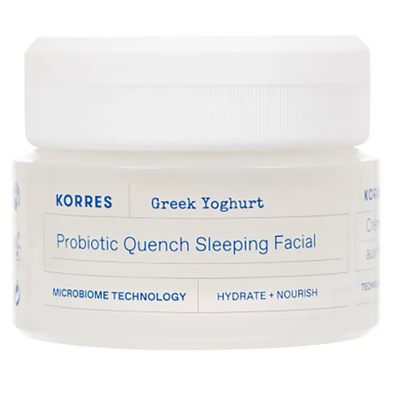 Korres Greek Yoghurt Probiotic Quench Sleeping Facial Cream Κρέμα Προσώπου Νύχτας για Αναπλήρωση & Θρέψη με Ελληνικό Γιαούρτι 40ml