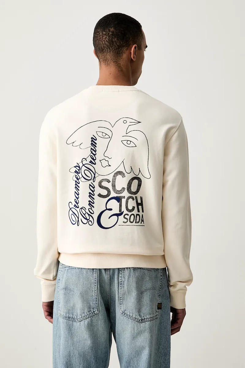 Scotch & Soda μπλούζα ανδρική βαμβακερή