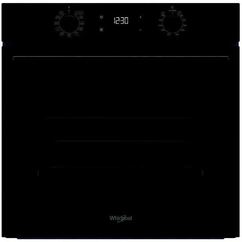 Whirlpool OMK58HU1B Φούρνος άνω Πάγκου 71lt, χωρίς Εστίες, με Υδρόλυση, Π59.5εκ, Α+, Μαύρος OMK58HU1B