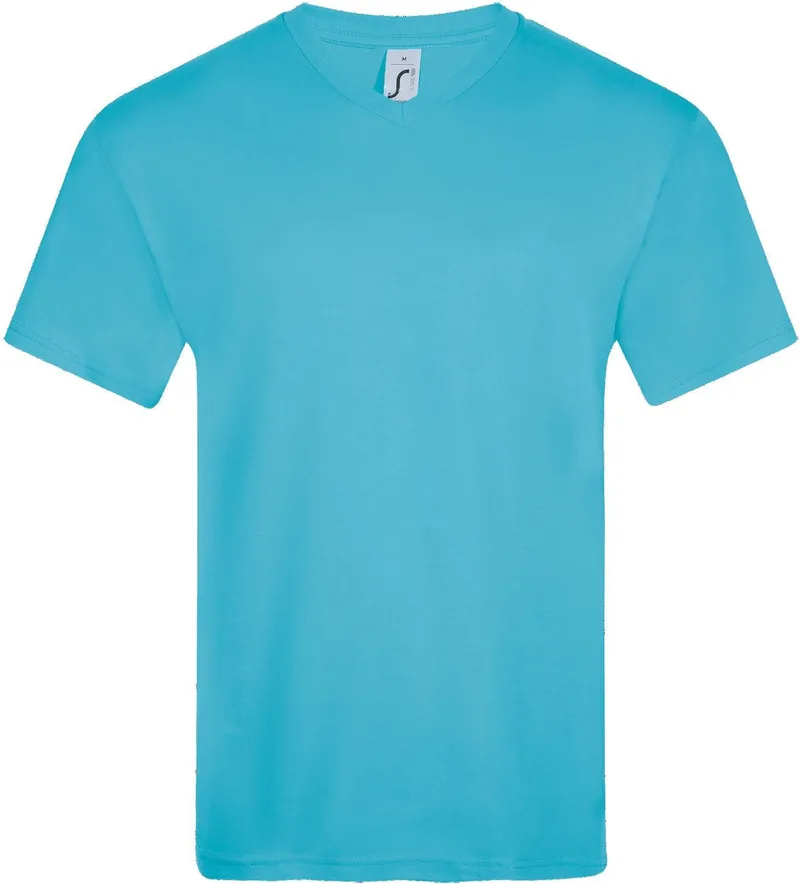 V-Neck T-Shirt Victory SOLS 11150 Atoll Blue