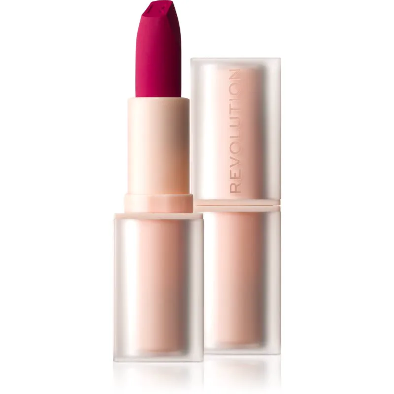 Revolution Lip Allure Soft Satin Lipstick Κρεμώδες κραγιόν με σατέν φινίρισμα απόχρωση Material Girl Wine 3.2 γρ