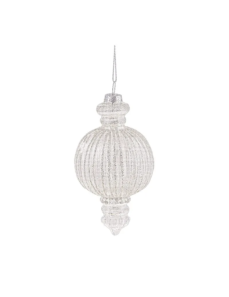 Χριστουγεννιάτικη Μπάλα Γυάλινη Brandani Glitter 10cm
