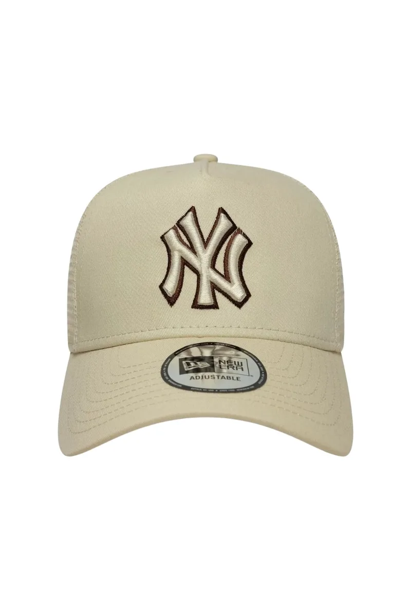 New Era NY Yankees Trucker Καπέλο - Μπεζ-60771718-BEIGE