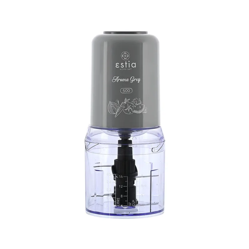 ESTIA ΠΟΛΥΚΟΠΤΗΣ AROMA GREY 400W ΜΕ ΠΛΑΣΤΙΚΟ ΜΠΟΛ 500ml 06-17446