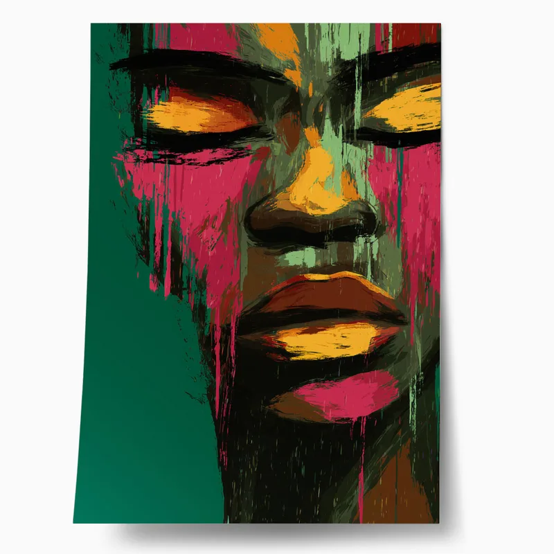 Poster AFROCENTRIC PAINTED FACE