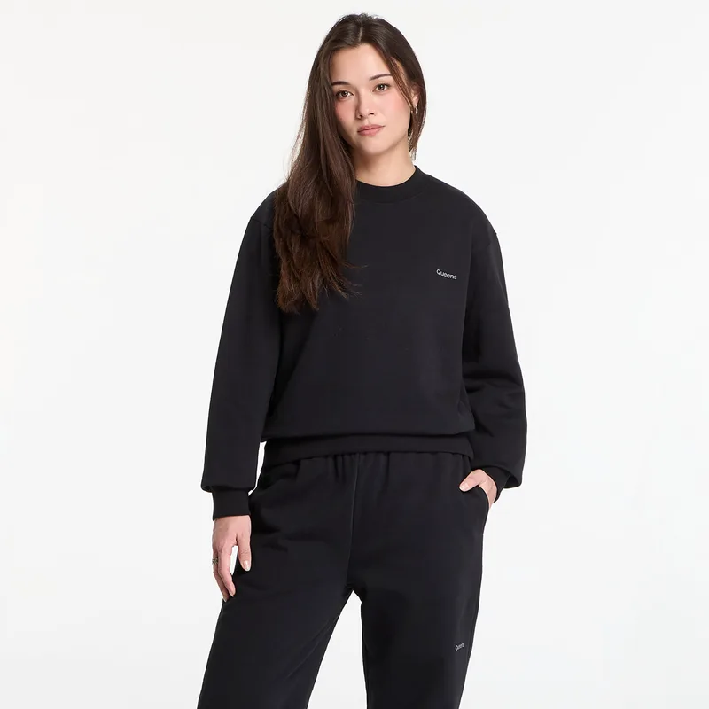 Φούτερ Queens Women's Sweats Essential Crewneck Black M